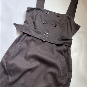 Casual jumper like brown Sleeveless Dress